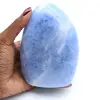 Polished blue calcite stone - 0