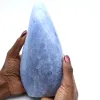 Blue calcite rock - 0