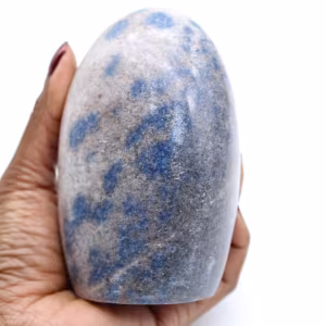 Polished lazulite stone
