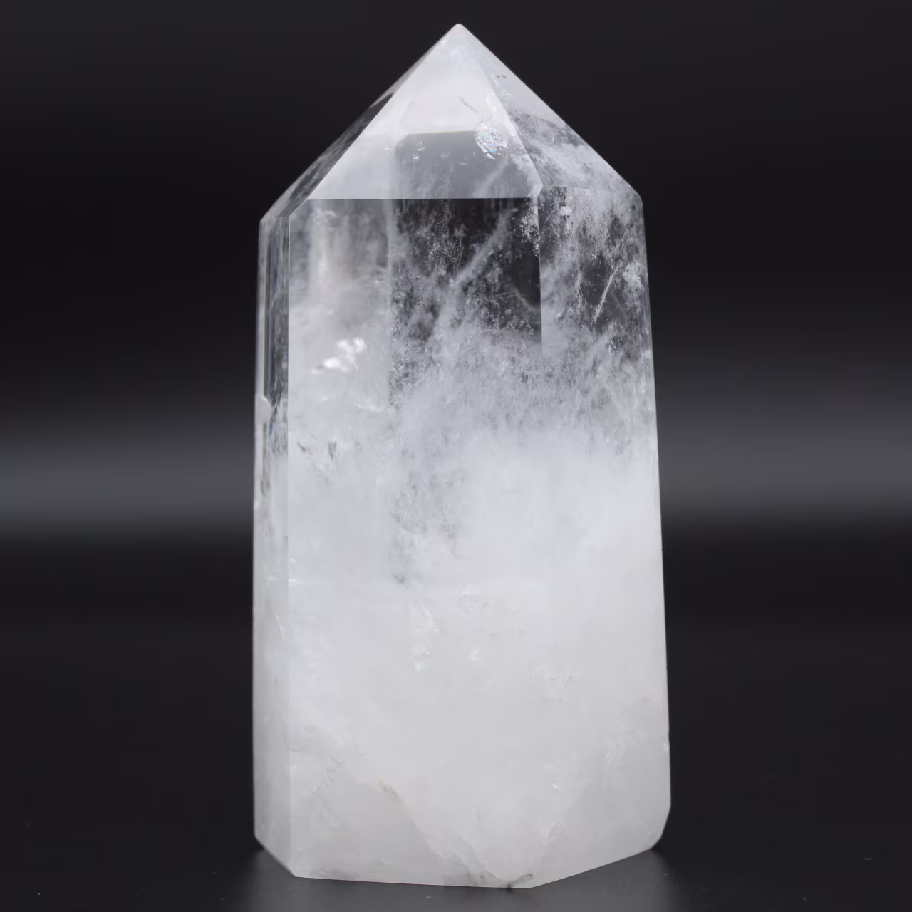 Rock crystal prism