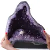Amethyst geode with calcite crystal - 0