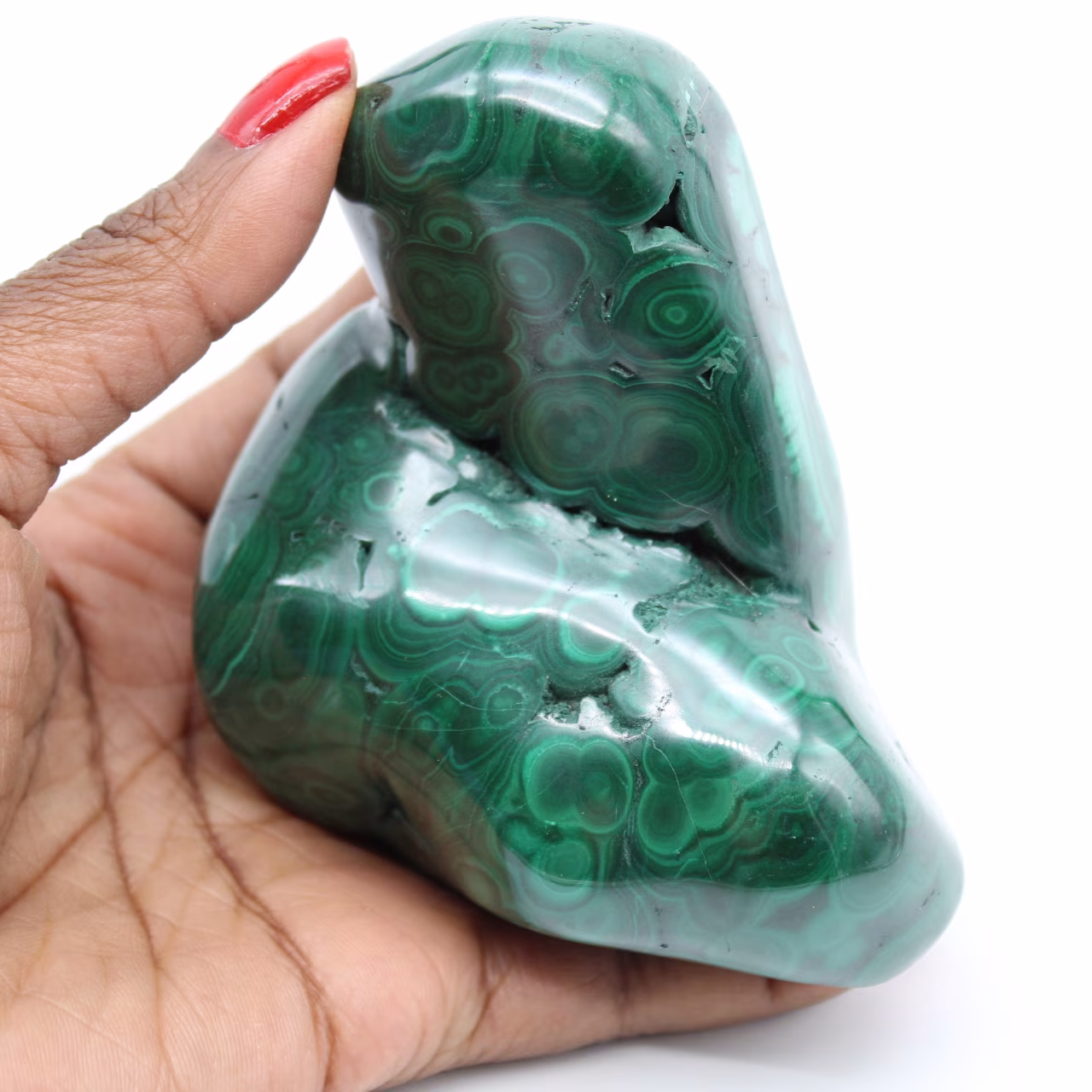 Free form in malachite