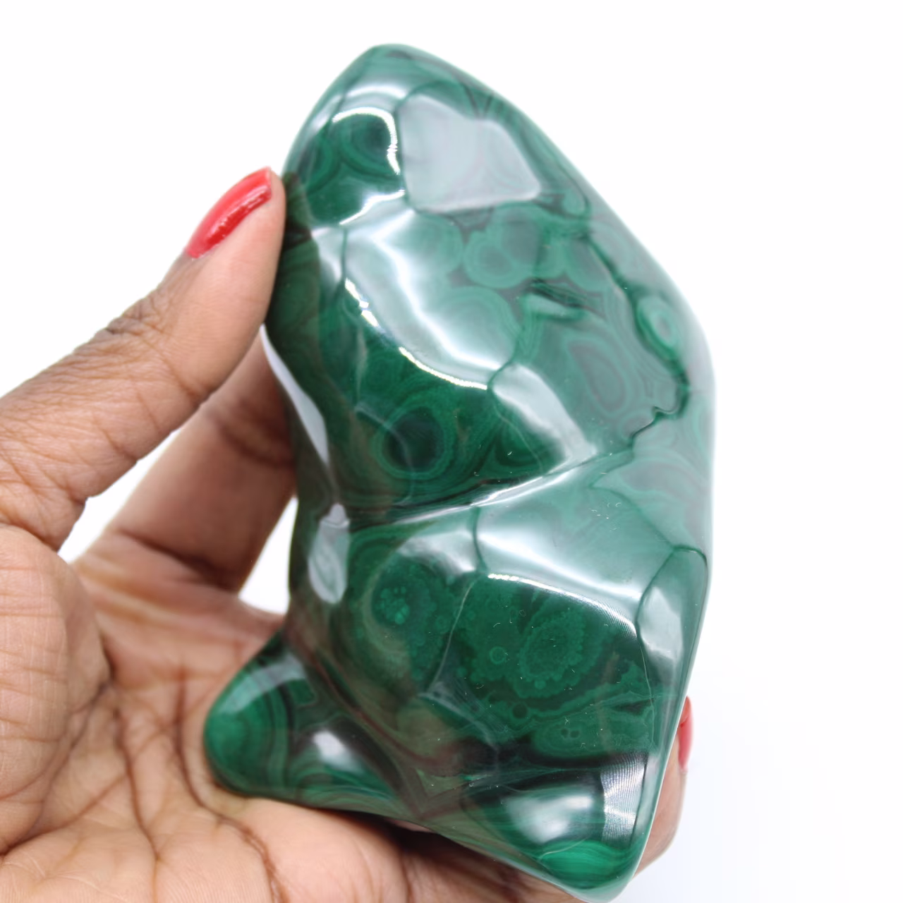Malachite polished stone
