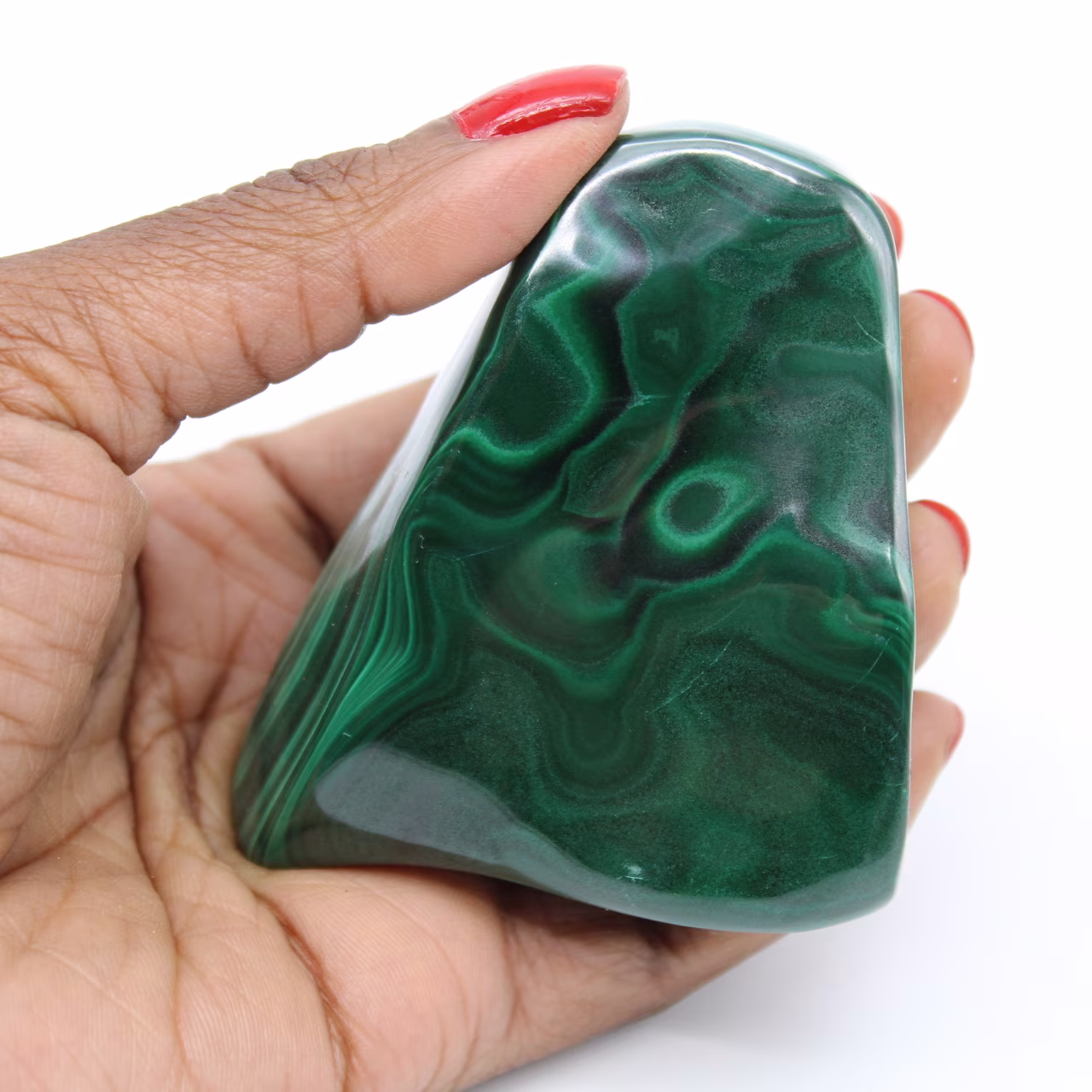 Free form in malachite