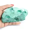 Semi-polished malachite block - 0