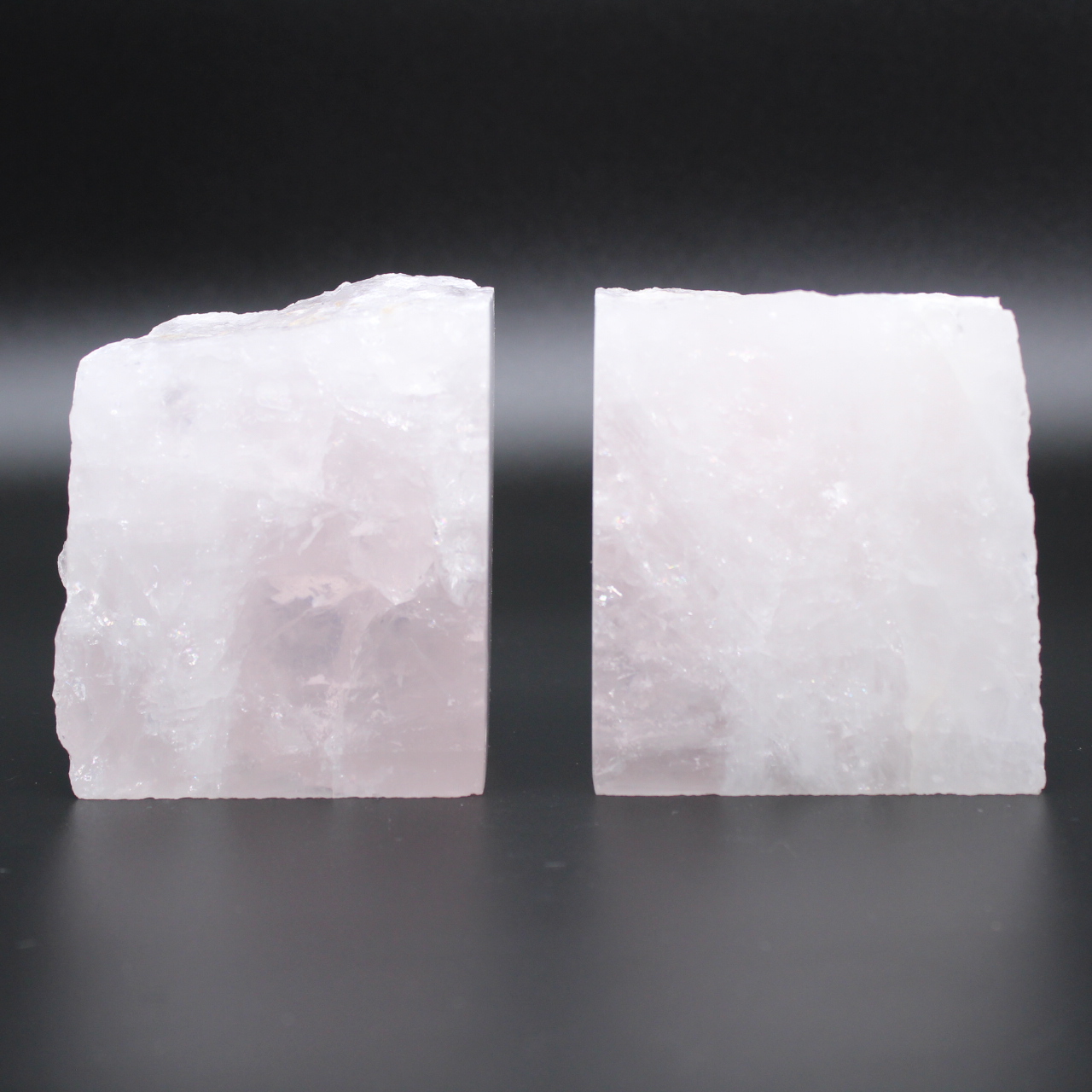Bookend rose quartz 2 pieces