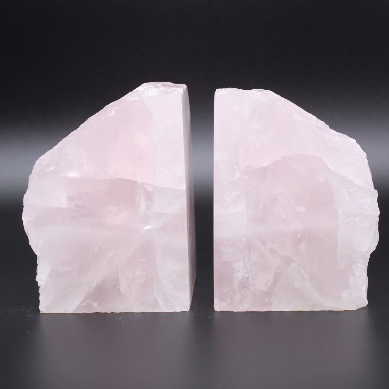 Bookend rose quartz 2 pieces