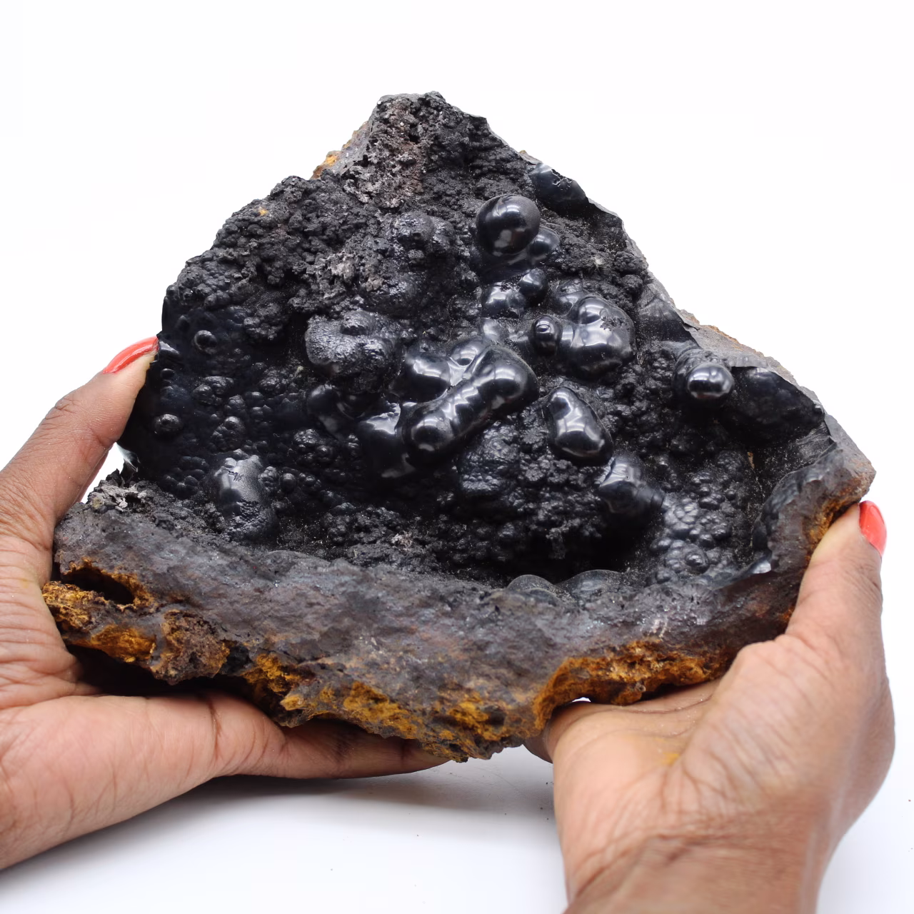 Beautiful plate of goethite from Morocco