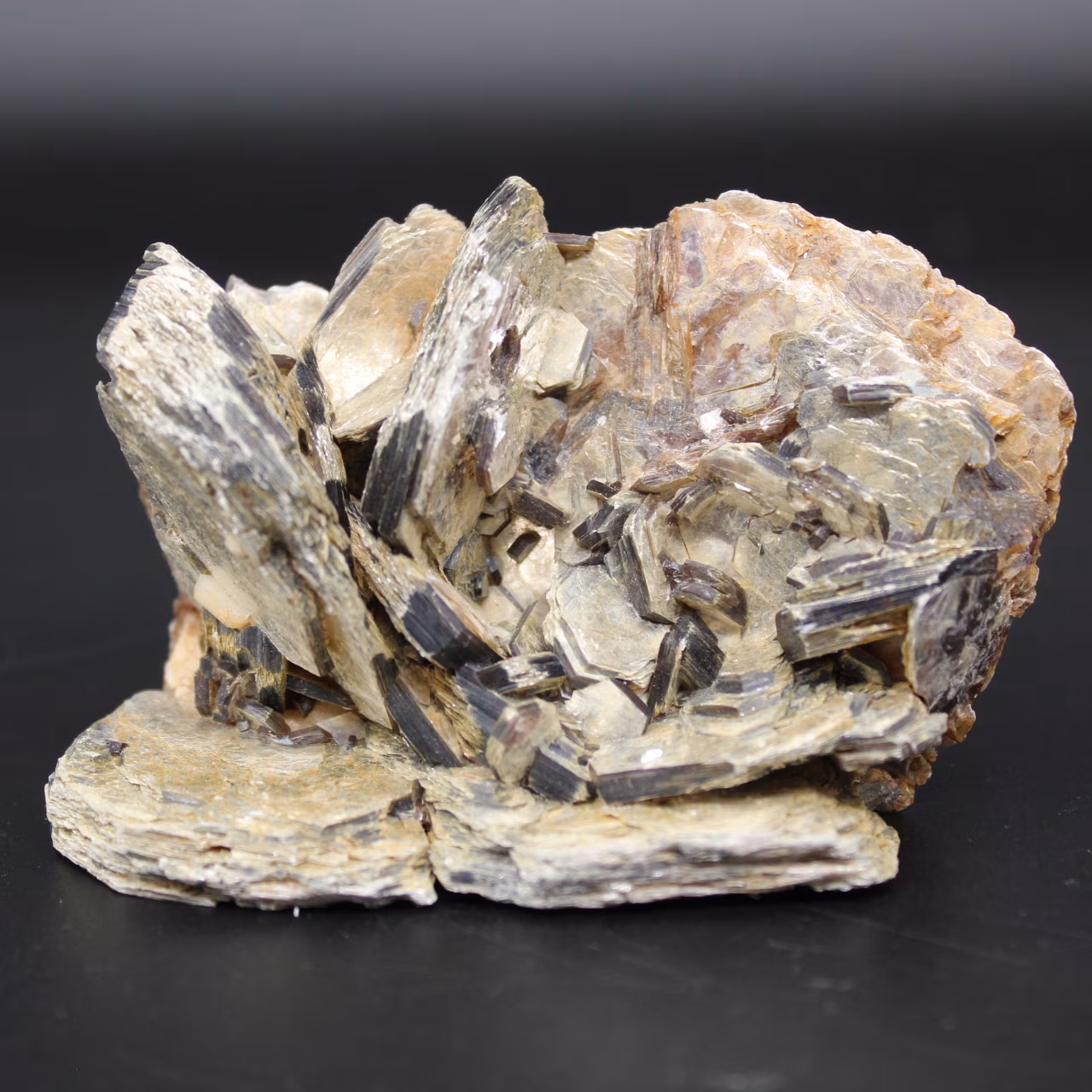 Group of mica crystals