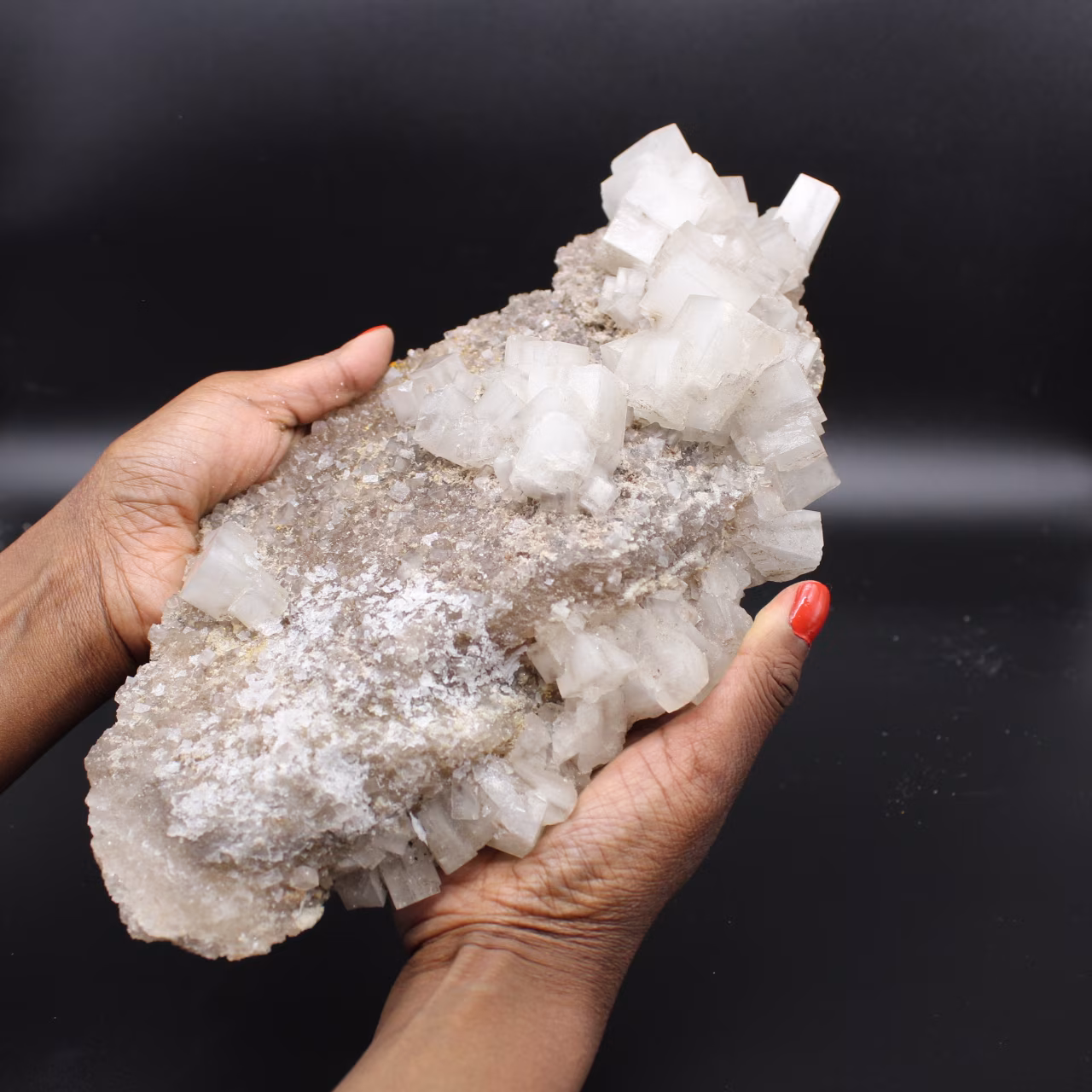 Rock salt crystals