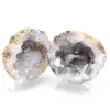 Whole coconut agate geode - 0