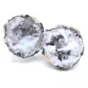 Whole coconut agate geode - 0