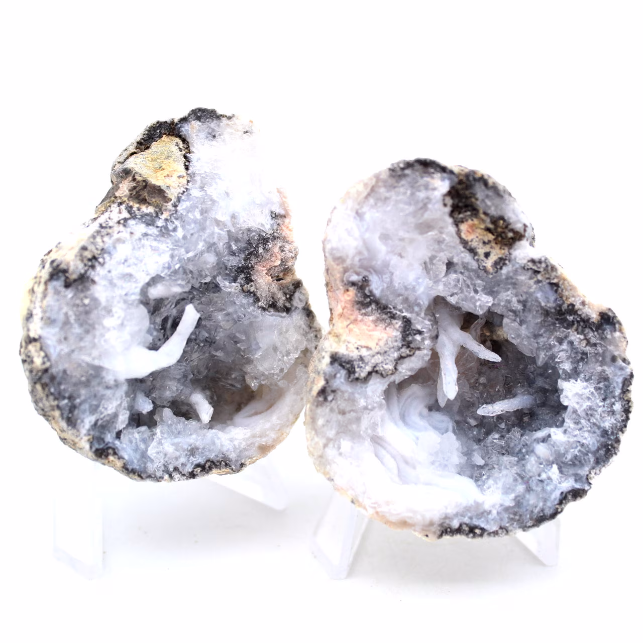 Whole coconut agate geode
