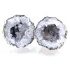 Whole coconut agate geode - 0