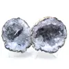 Whole coconut agate geode - 0