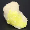 Sulfur crystals on calcite - 0