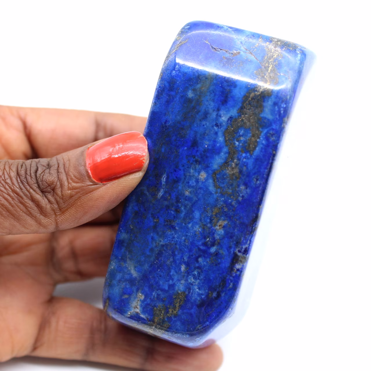Lapis lazuli polished stone