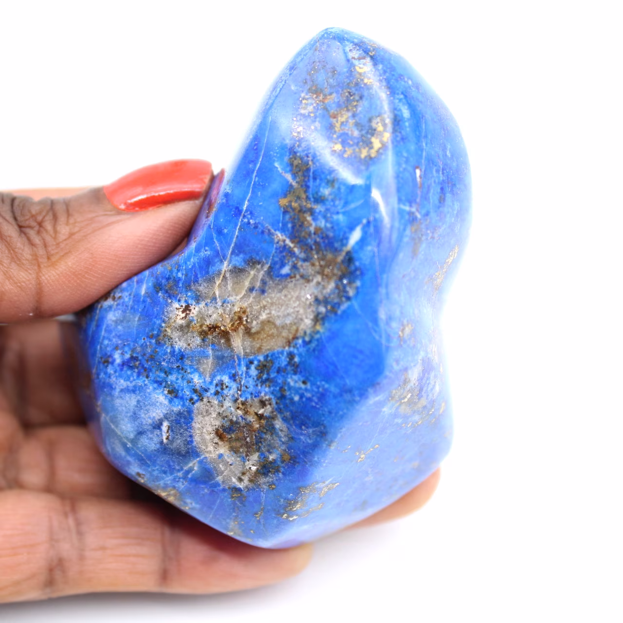 Polished lapis lazuli block