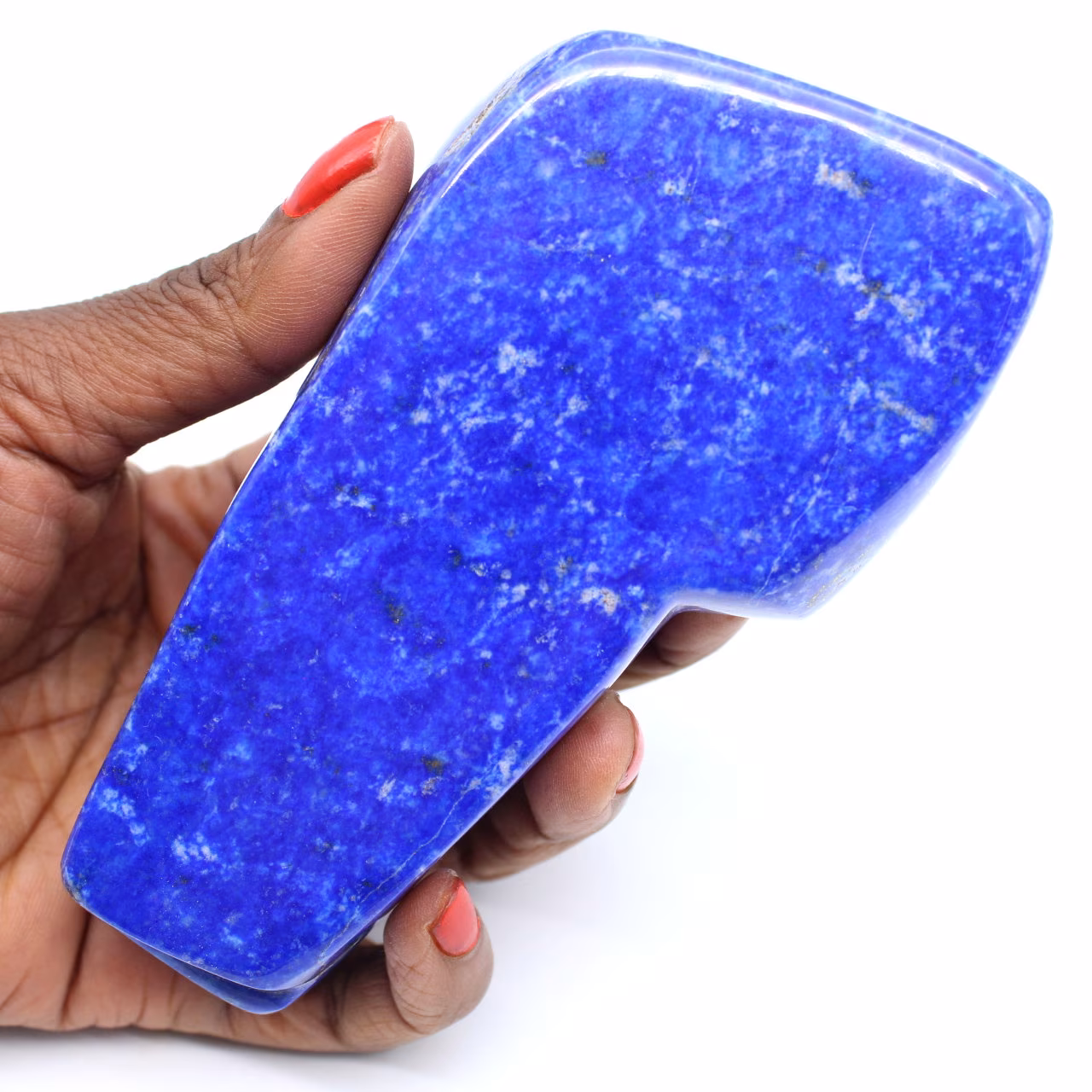 Polished lapis lazuli block