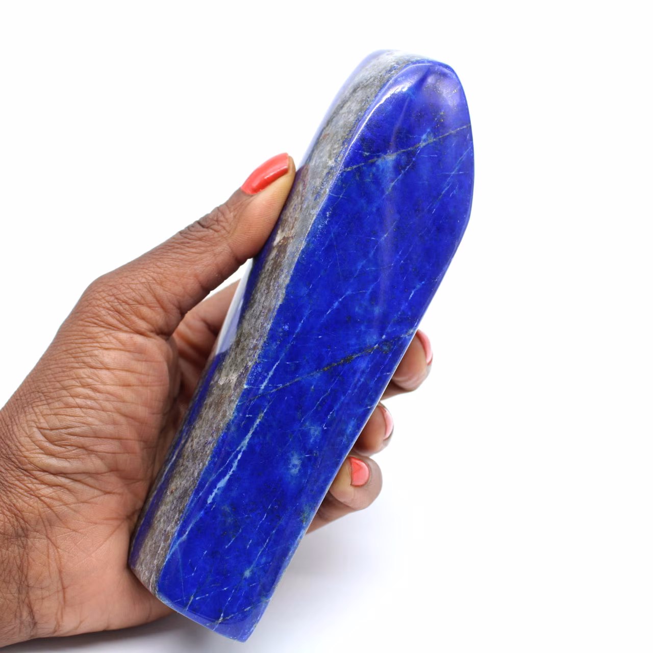 Lapis lazuli polished stone