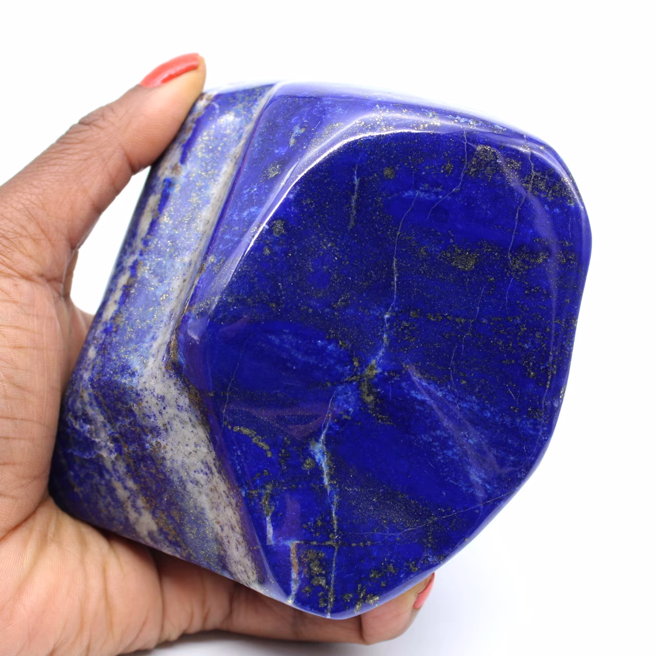 Large ornamental polished Lapis Lazuli stone