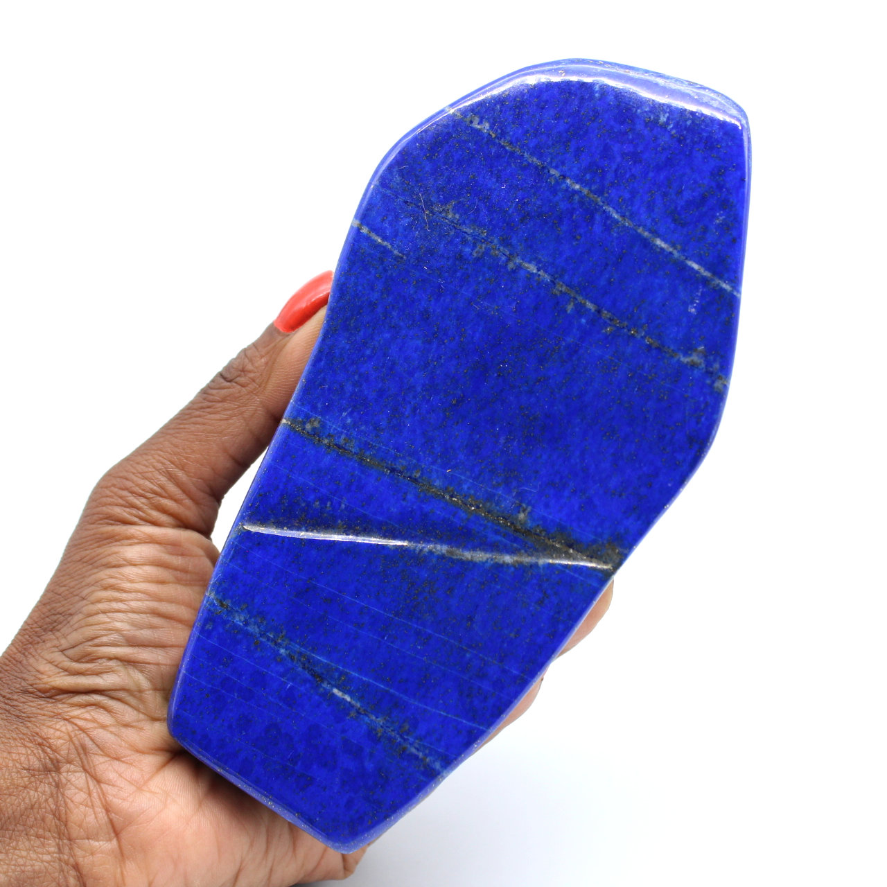 Large polished lapis lazuli stone