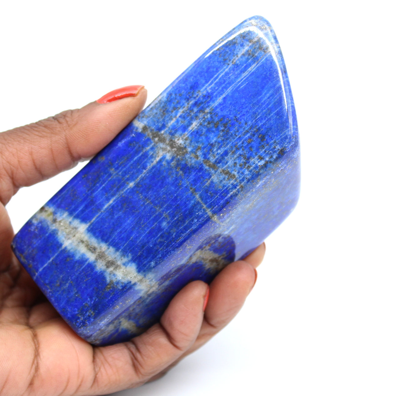 Lapis lazuli polished stone