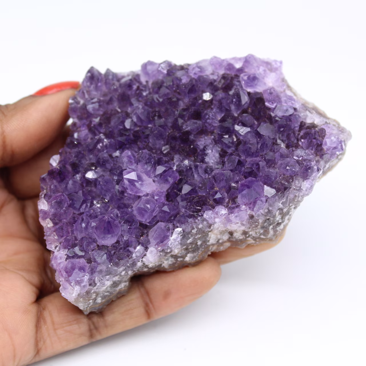 Natural amethyst druse