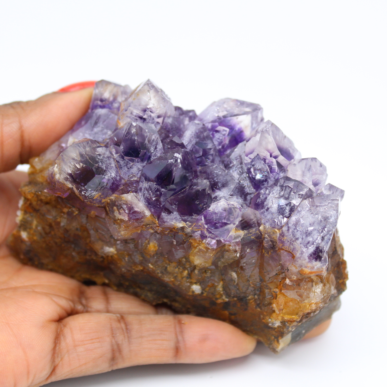 Natural crystallized amethyst