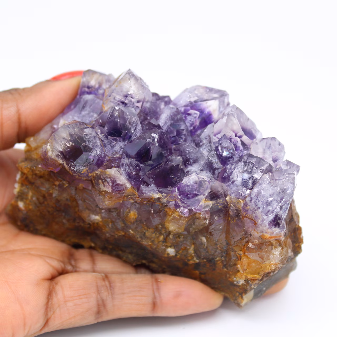 Natural crystallized amethyst