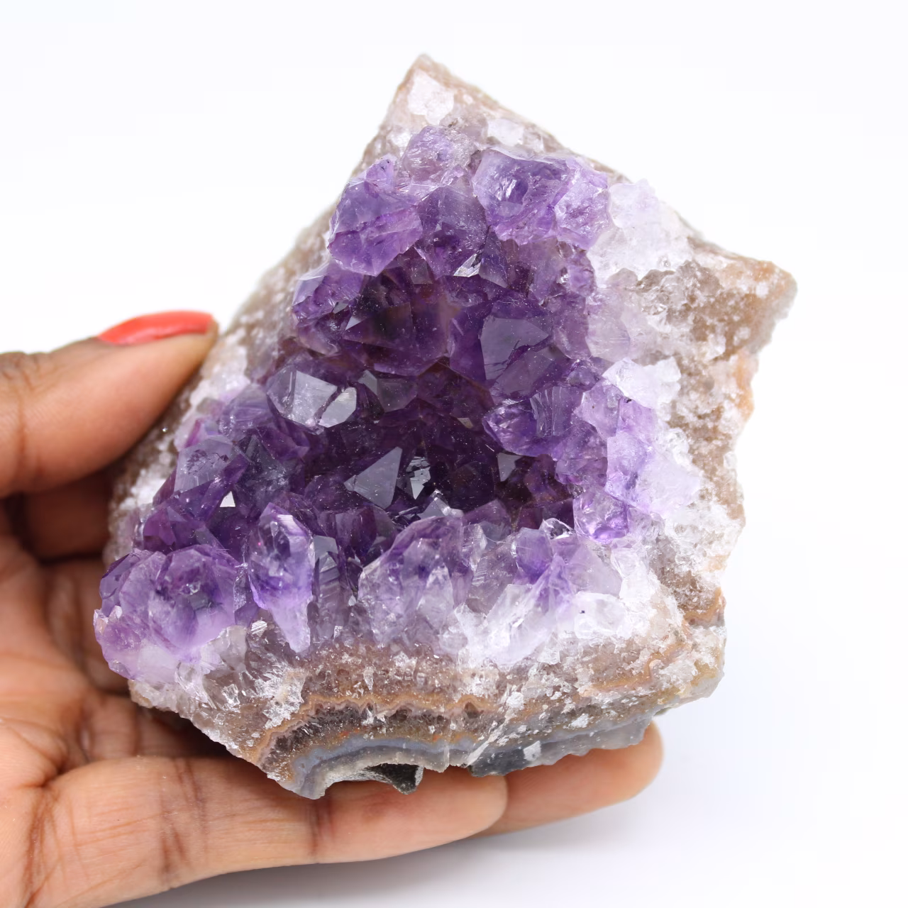 Natural crystallization of amethyst