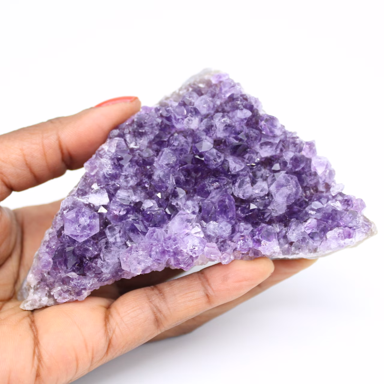 Natural amethyst stone druse