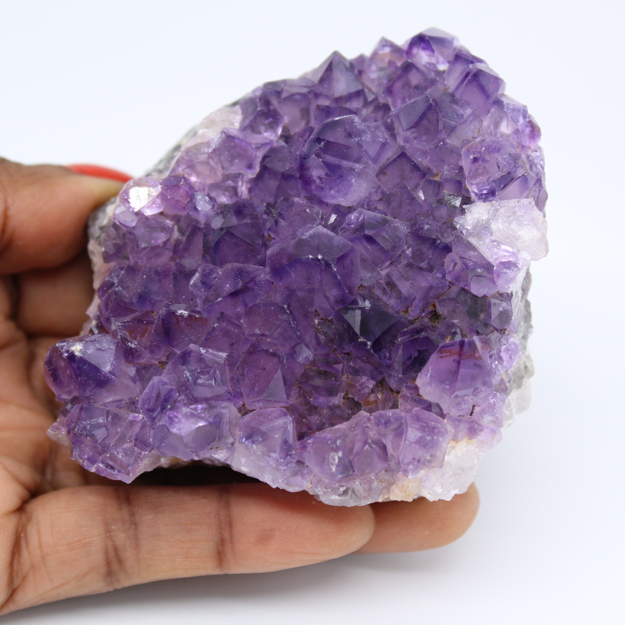 Natural amethyst druse