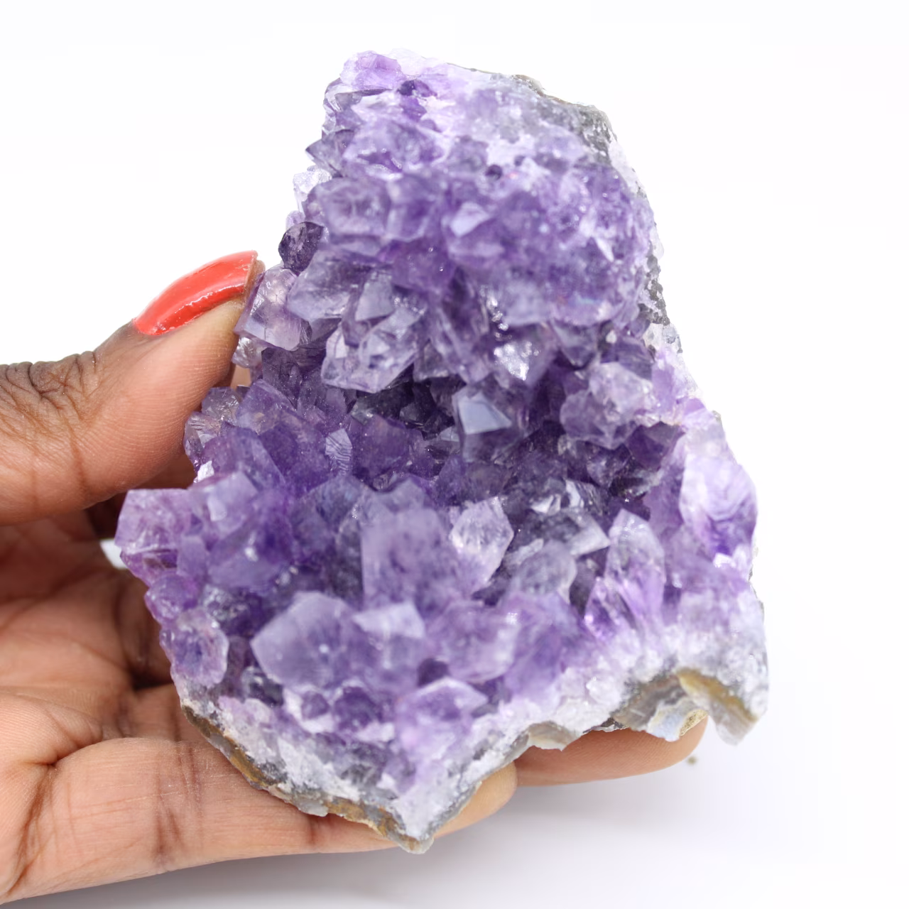 Natural crystallized amethyst
