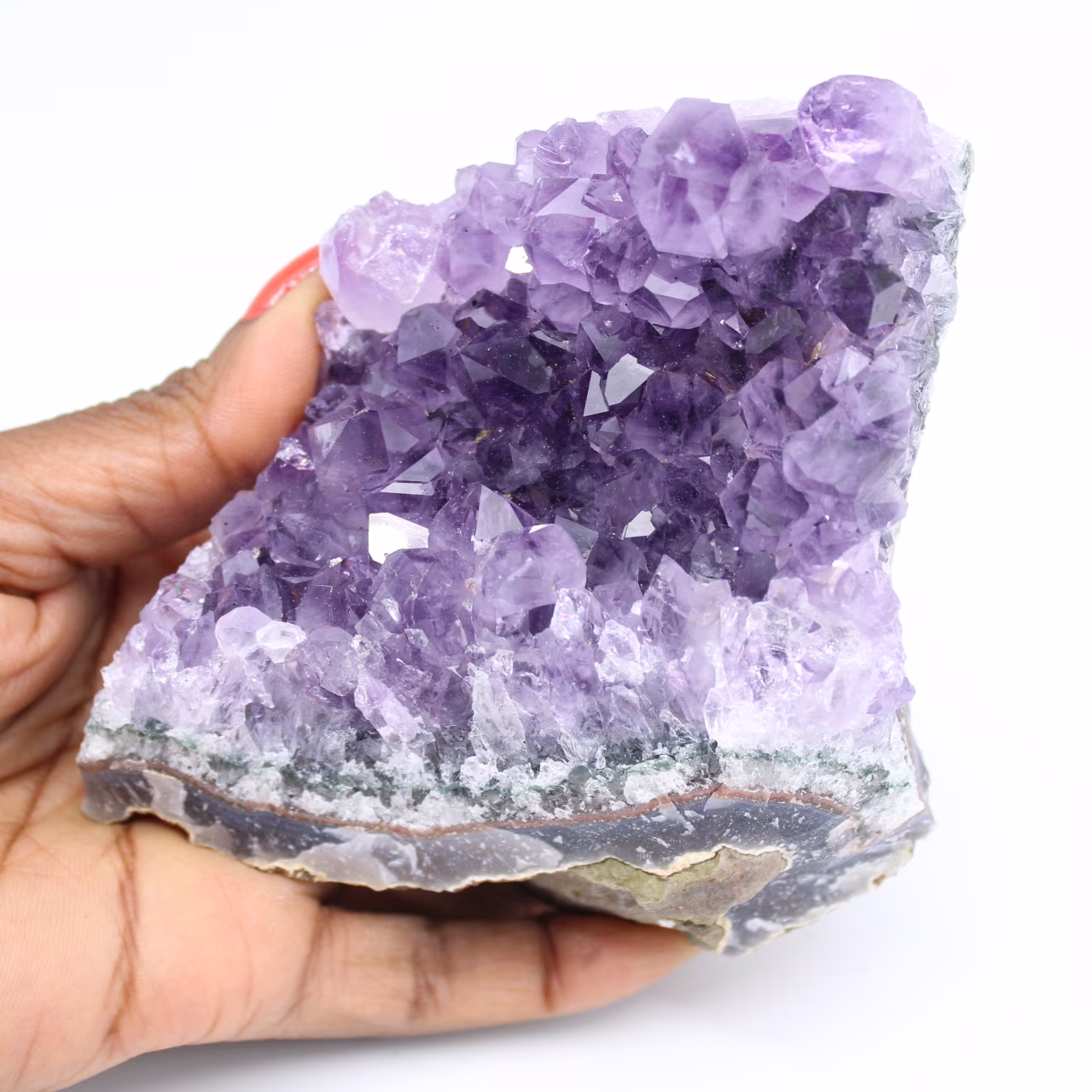 Natural amethyst stone druse