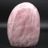 Polished rose quartz block - 0