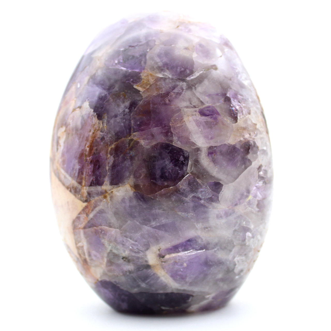 Polished natural amethyst