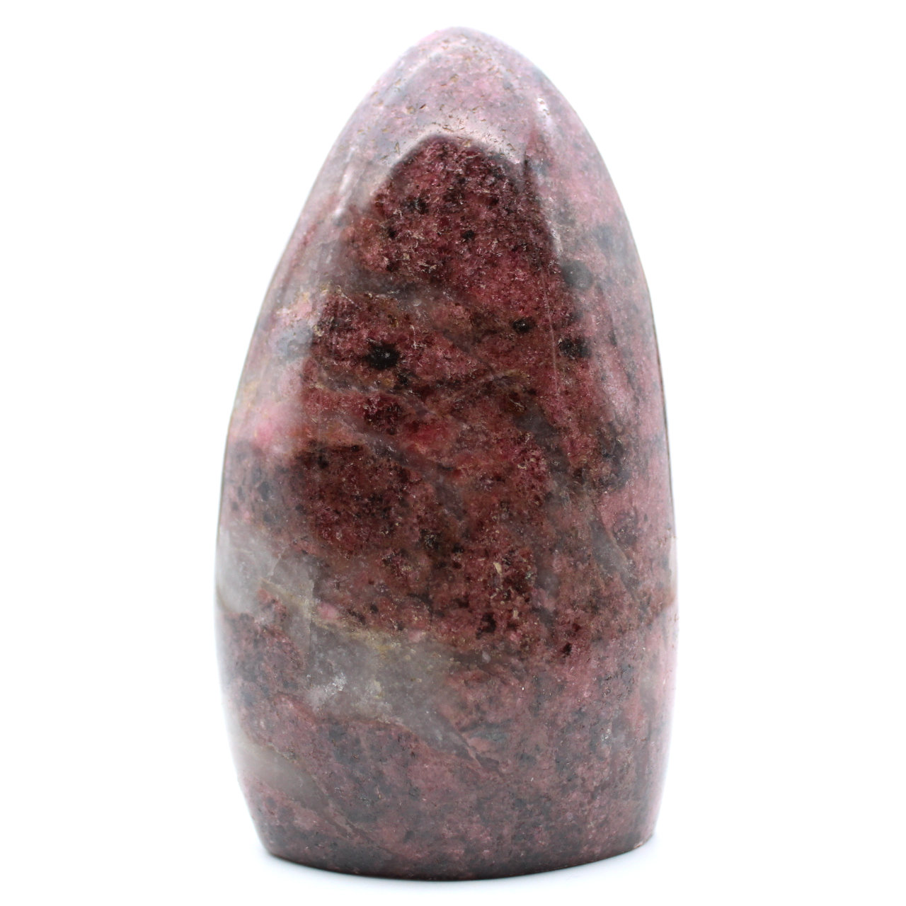 Decorative natural rhodonite