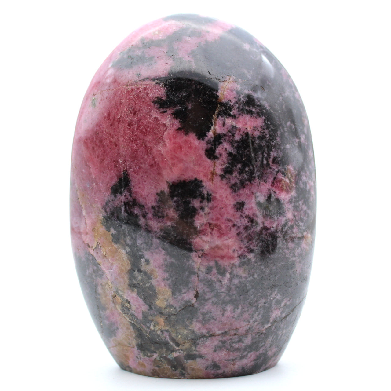Polished rhodonite from Madagascar
