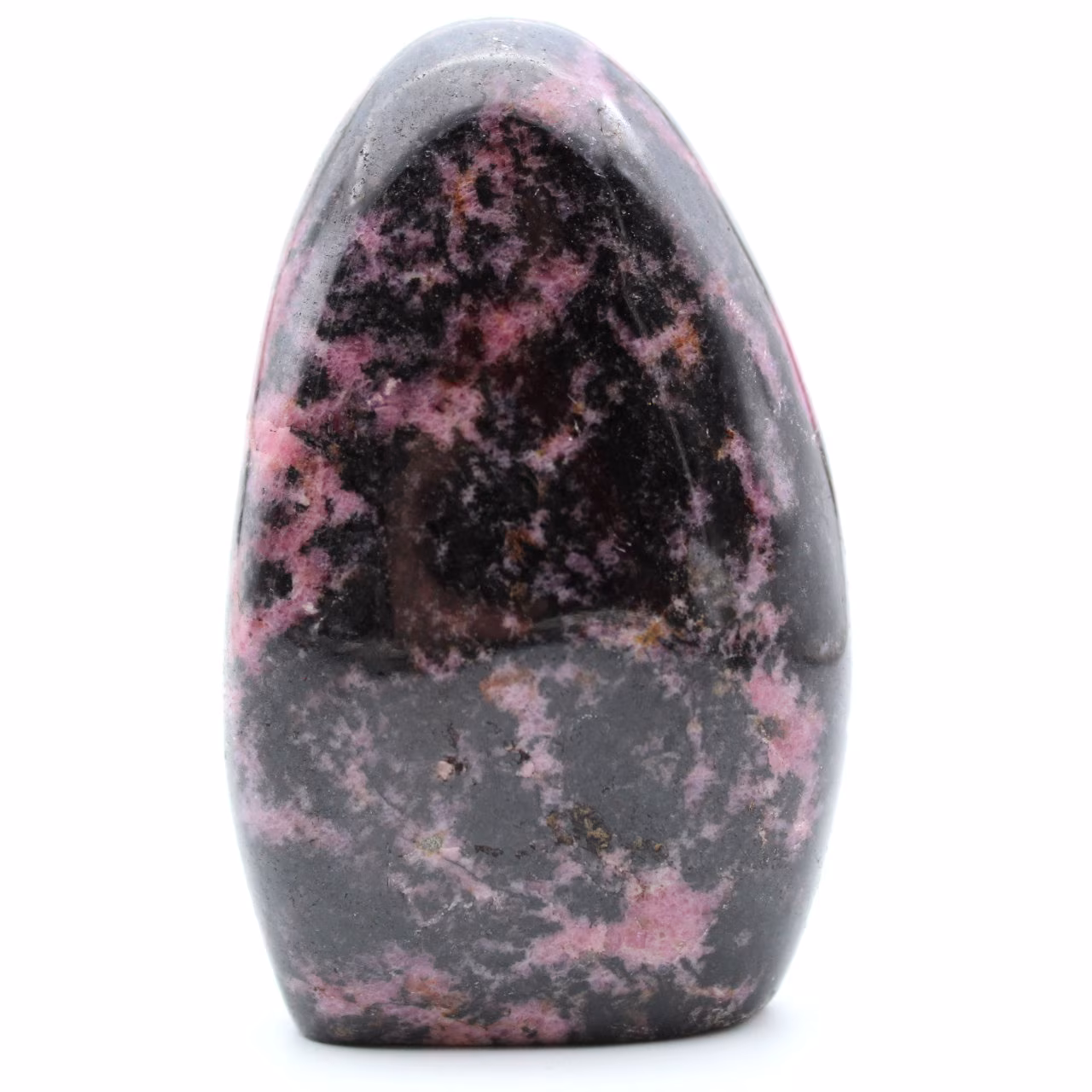 Natural rhodonite stone