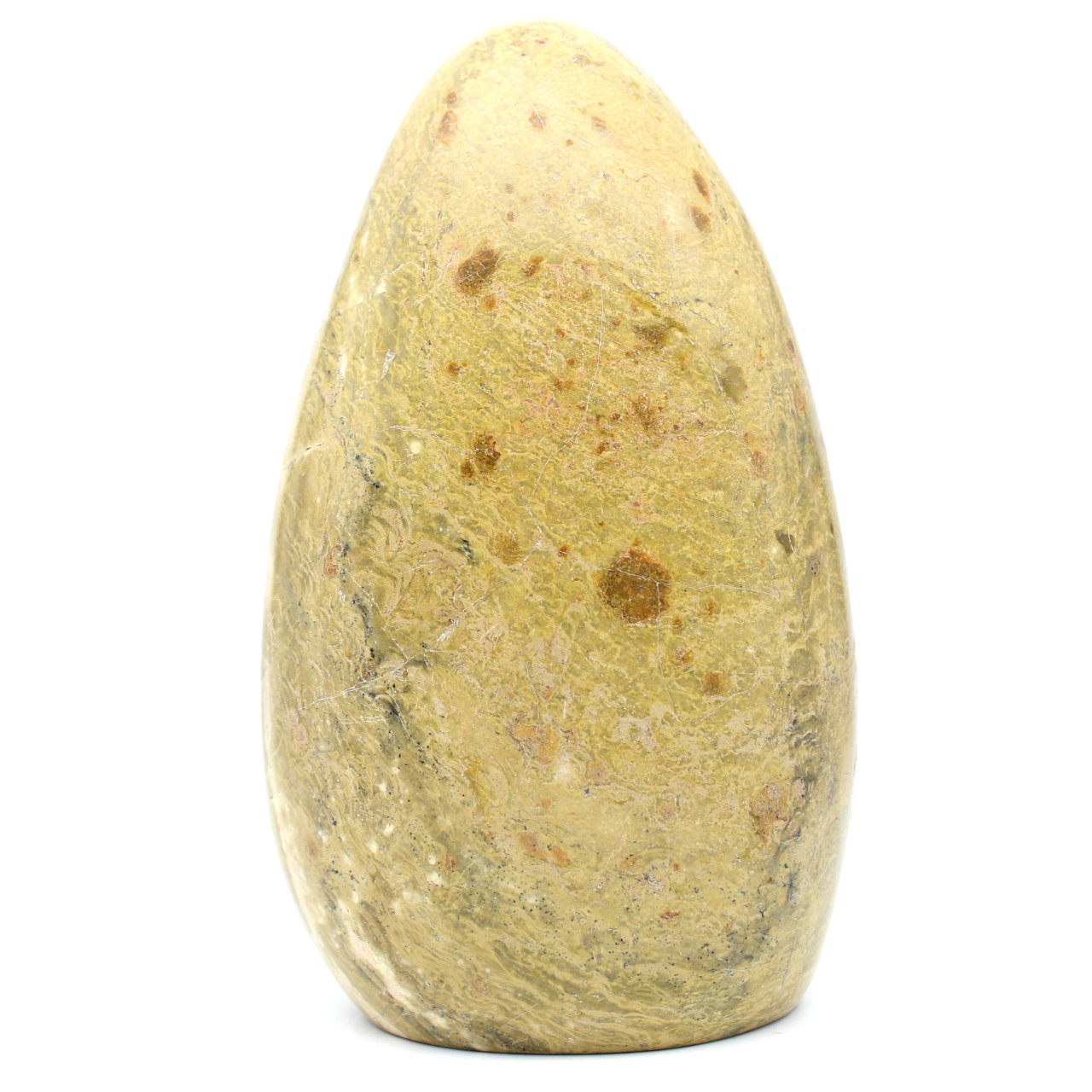 Green opal ornamental stone from Madagascar