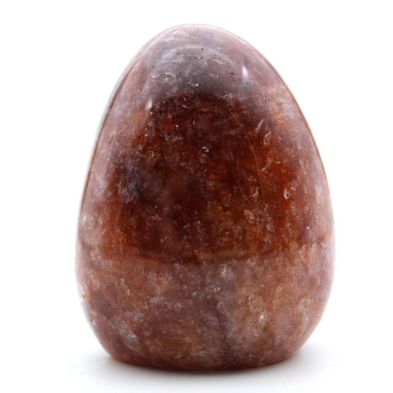 Red quartz polished shape