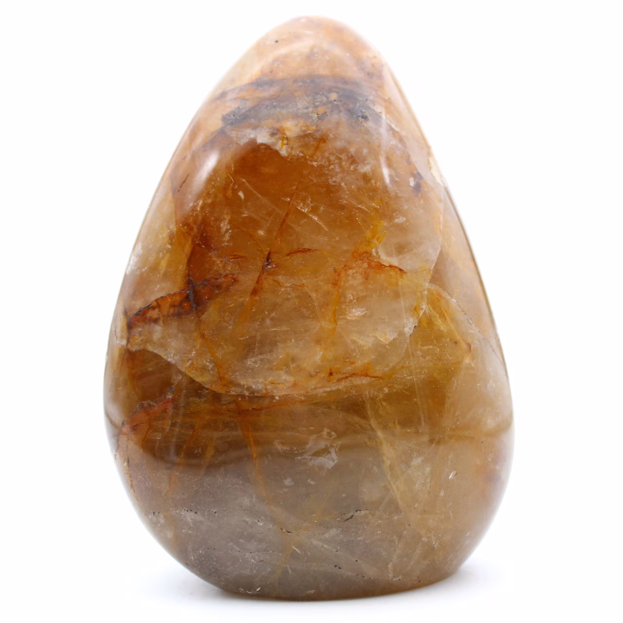 Yellow quartz ornamental stone from Madagascar