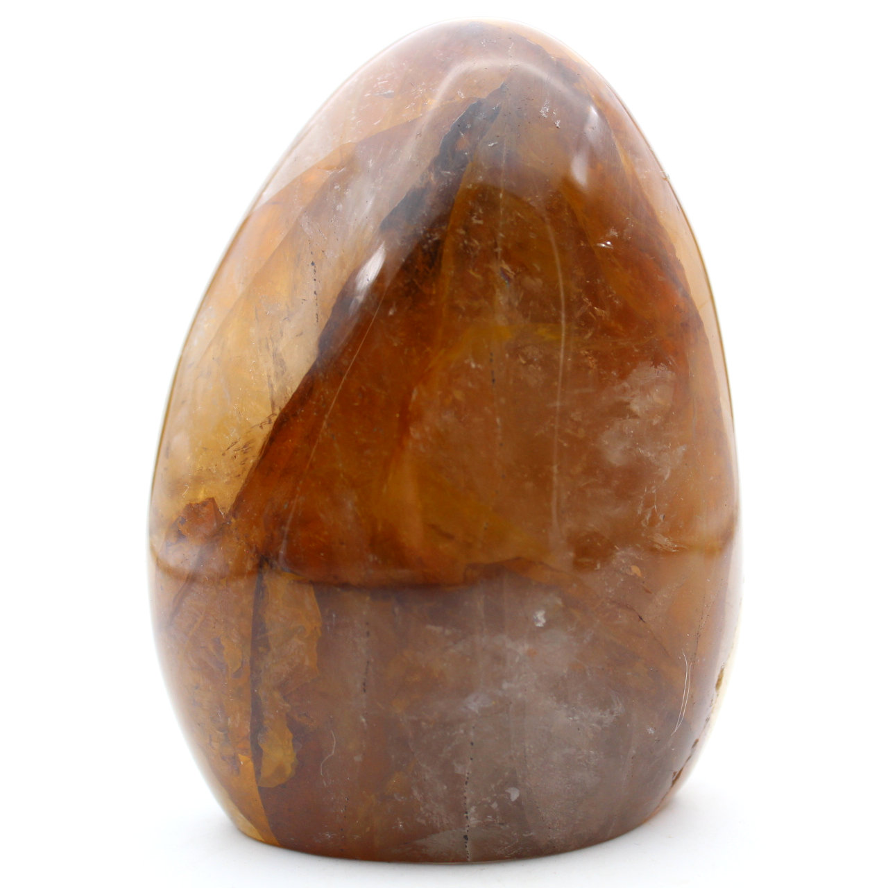 Freeform yellow quartz stone