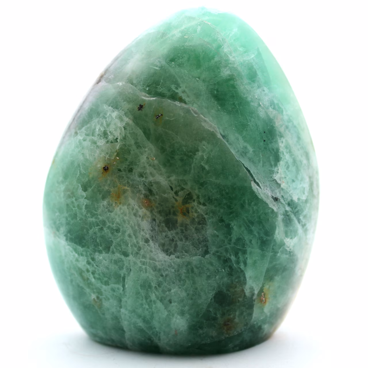 Polished Natural Green Fluorite Block
