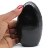 Polished black tourmaline from Madagascar - 0