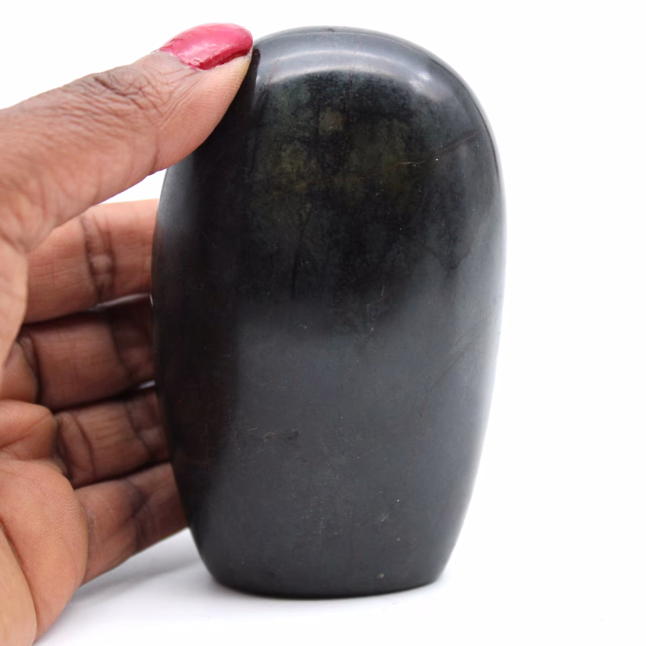 Natural black tourmaline for ornament