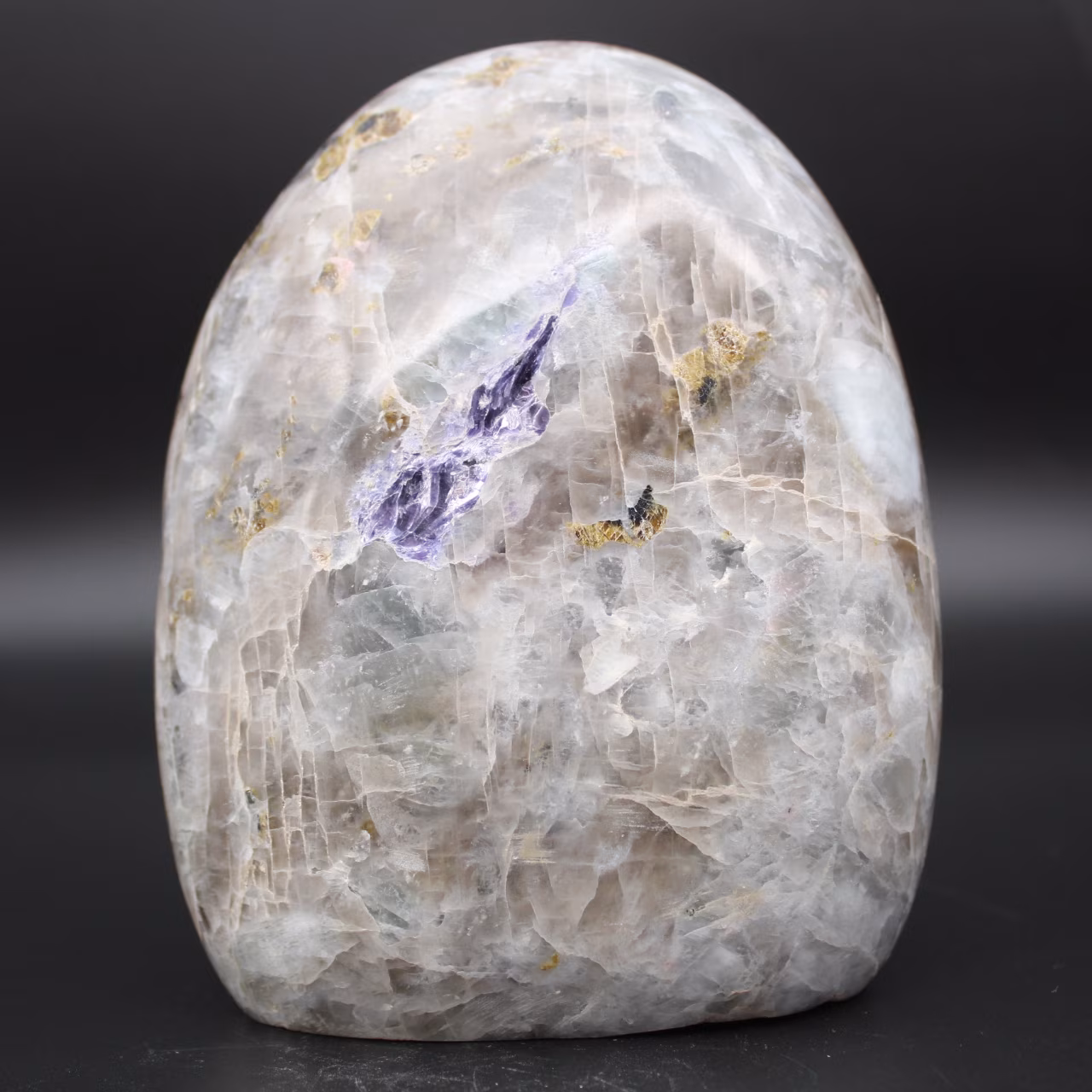Decorative stone with Tourmaline inclusion