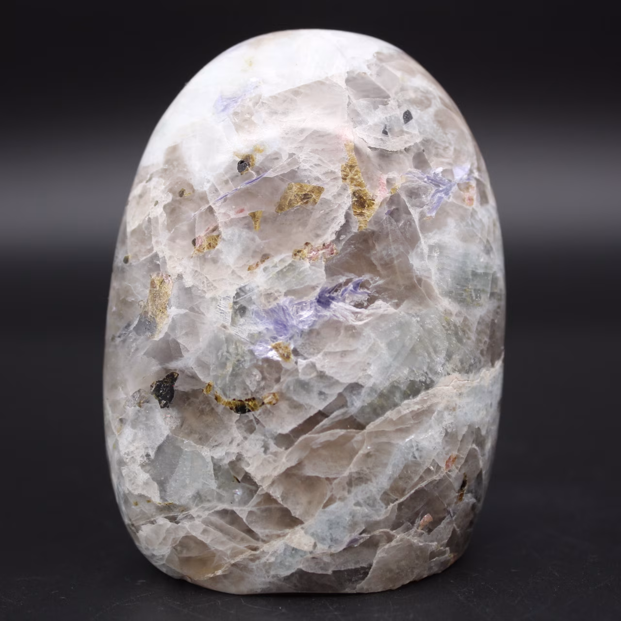 Polished Form Tourmaline Inclusions