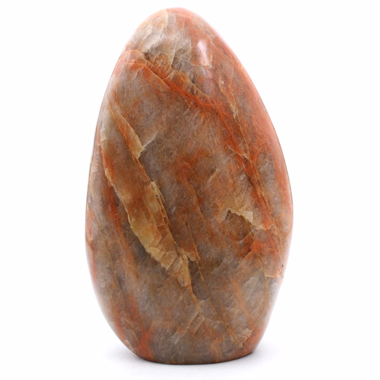 Pink microline moonstone stone from Madagascar